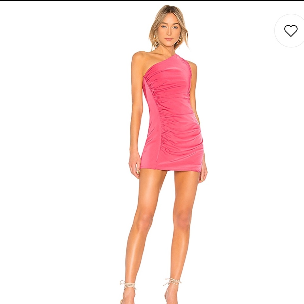 NBD amaryllis mini dress in hot pink